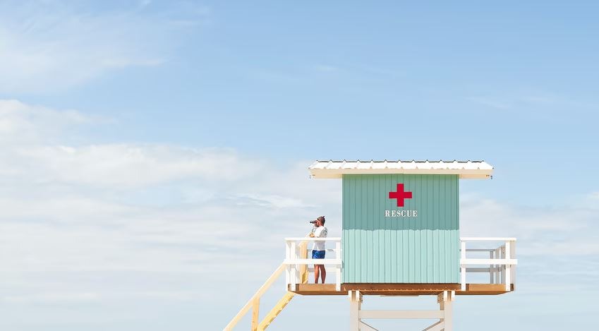 An image of a lifeguard