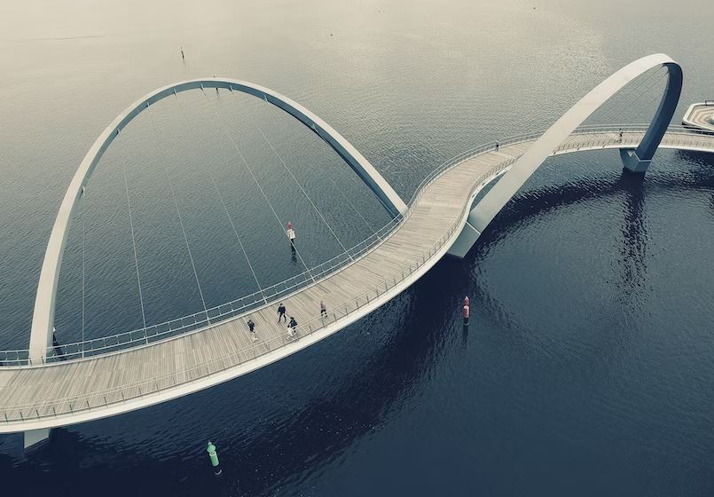 Elizabeth Quay Train Station, Perth, Australia