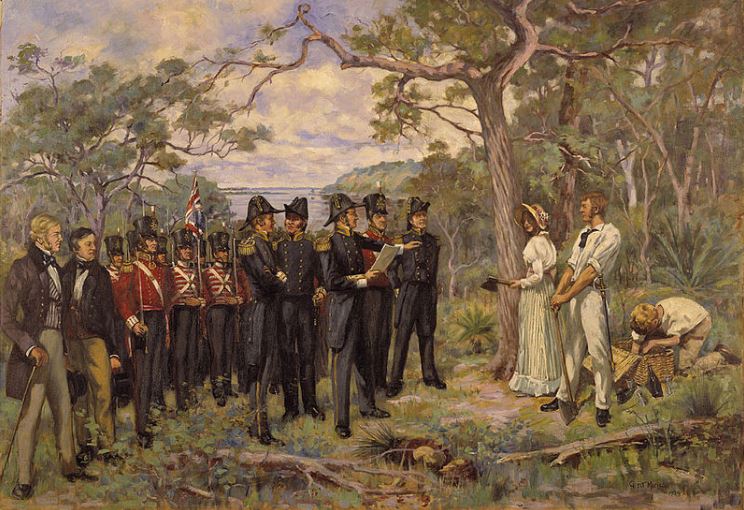 Depiction of the foundation of Perth